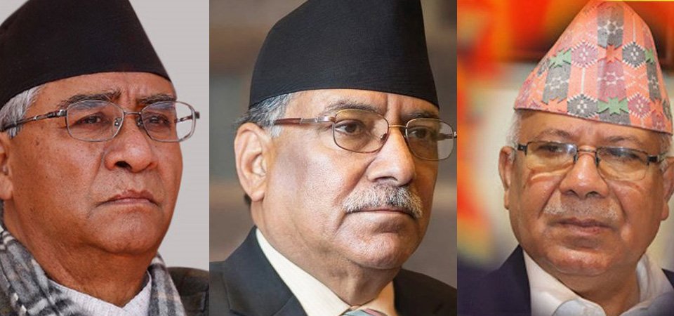 प्रधानमन्त्रीद्वारा  माधव नेपाल र  देउवासँग छलफल